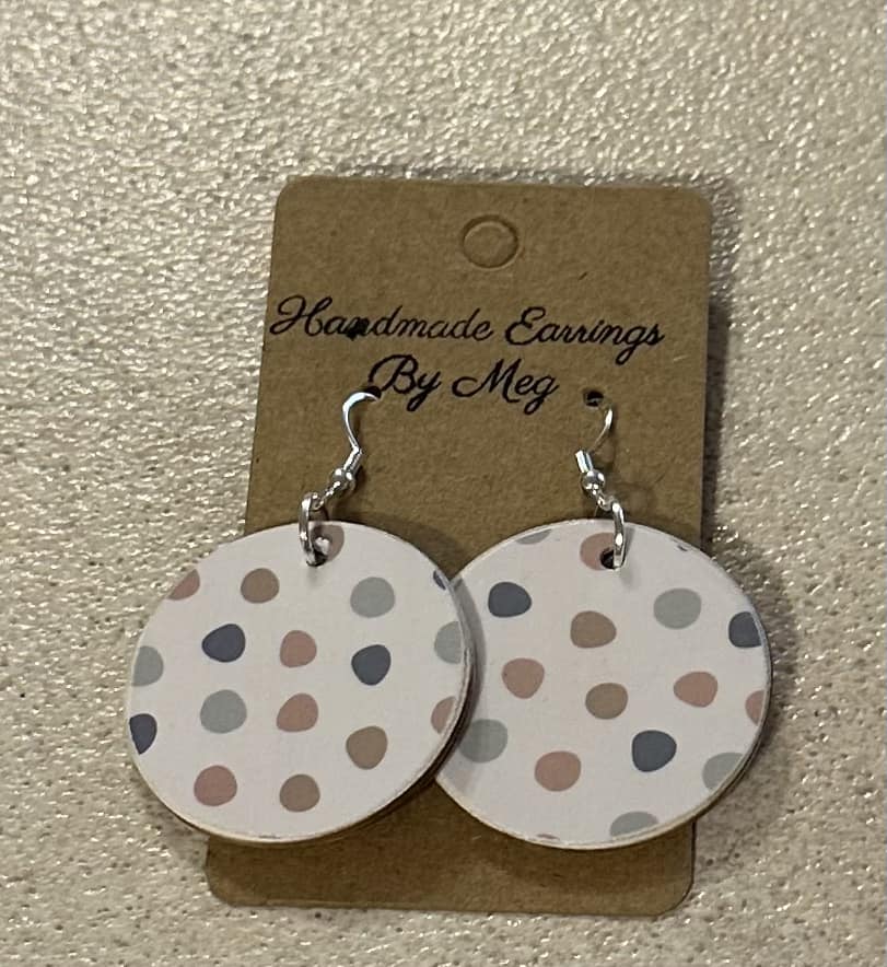 1.5 inch Polkadot Earrings