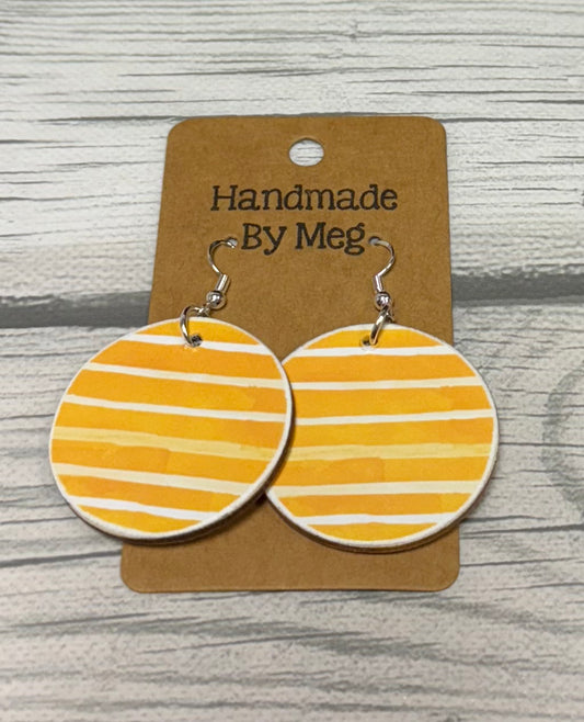 1.5 inch Yellow and White Stripe