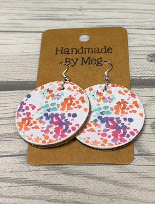 1.5 inch Bright Splatter Dots