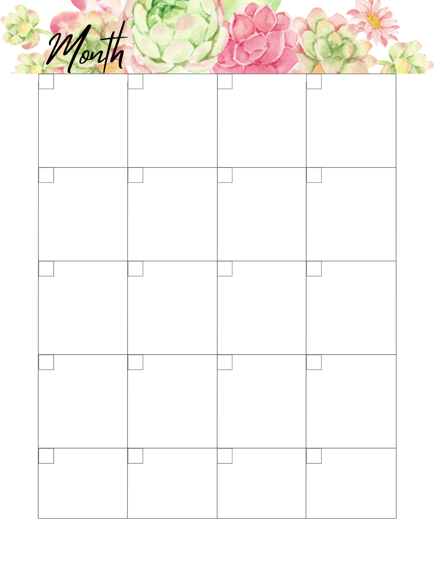 Custom Succulent Planner
