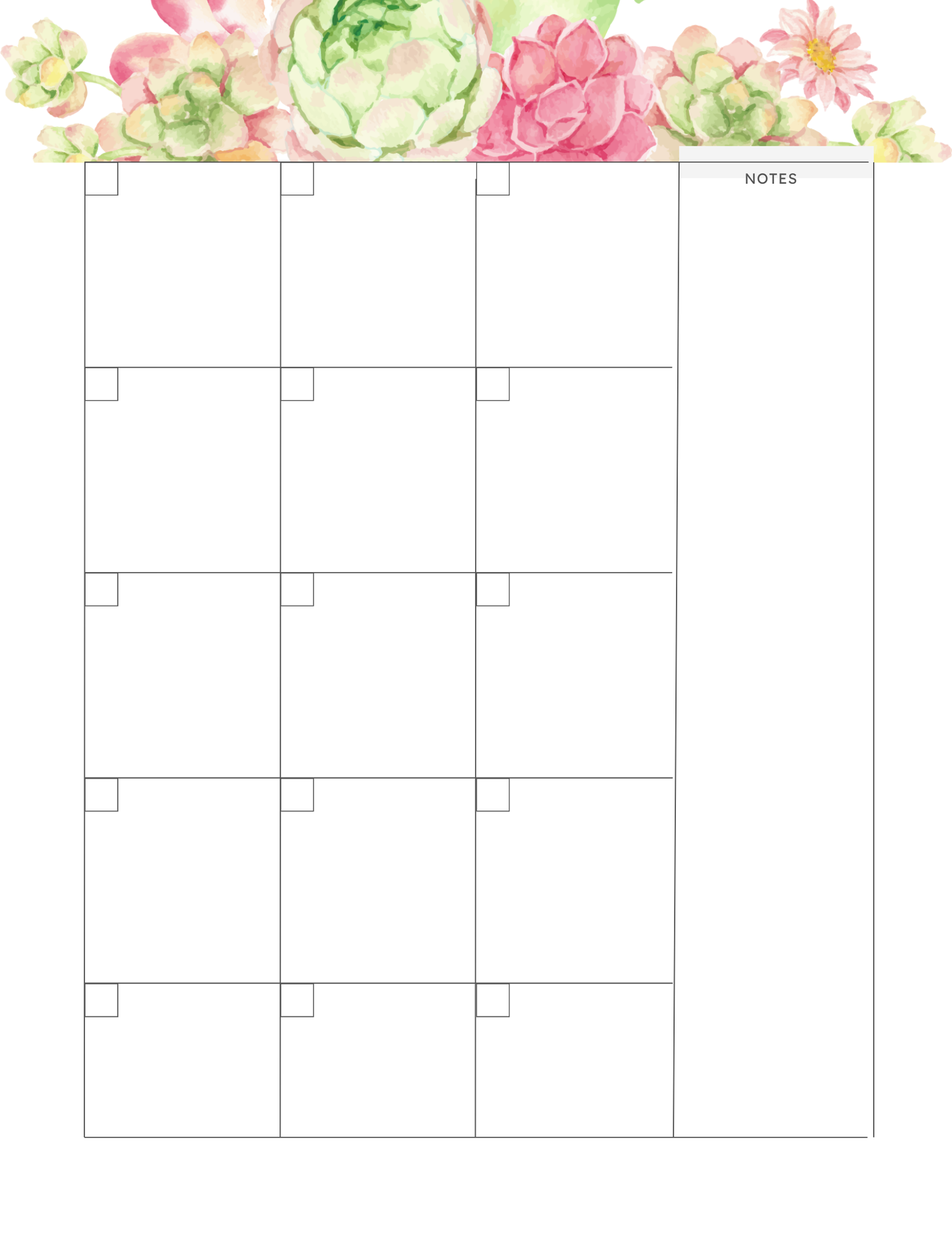 Custom Succulent Planner
