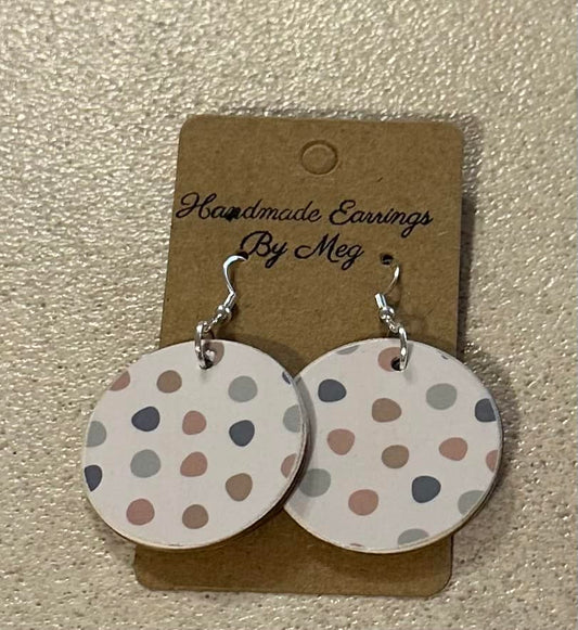1.5 inch Polkadot Earrings