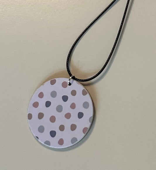 Neutral Polkadot Necklace