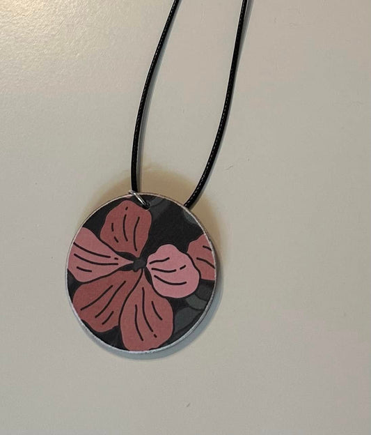 Pink Flower Necklace