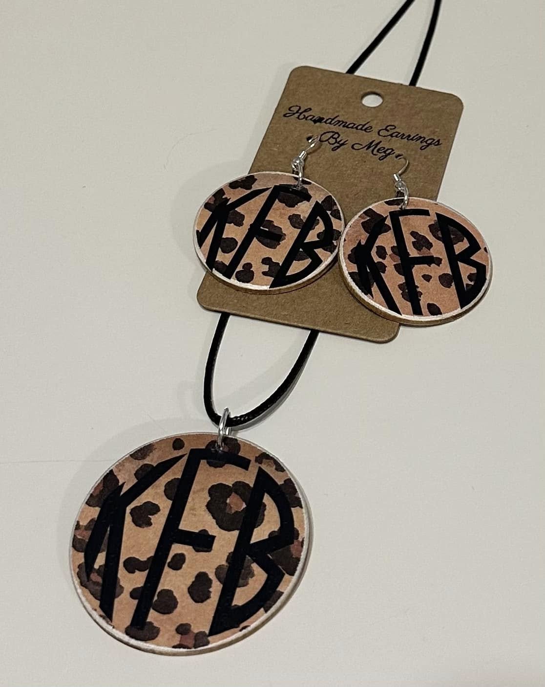 2 inch Animal Print Monogram Set