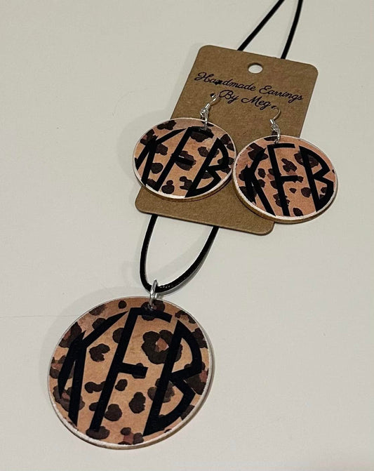 2 inch Animal Print Monogram Set
